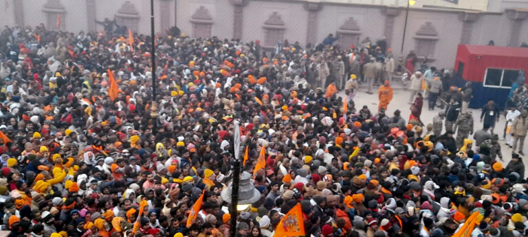 UP government | takes measures as large | crowd of devotees | throng Ram Mandir | Ayodhya | shreshth bharat |