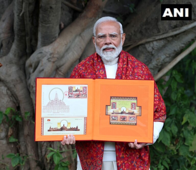 PM Modi | releases | commemorative postage stamps | Ram Temple | Ayodhya | Prime Minister Narendra Modi | SHRESHTH BHARAT |