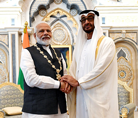 Abu Dhabi | BAPS | FIRST HINDU TEMPLE | President of the United Arab Emirates | Mohammed bin Zayed Al Nahyan | UAE Ambassador Abdul Nasser Al Shaali | PRIME MINISTER NARENDRA MODI | SHRESHTH BHARAT |