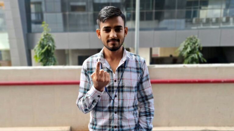 Youth voter in election 2024