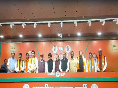 Congress MLAs joined BJP | BJP | Himachal Politics | Shreshth UP