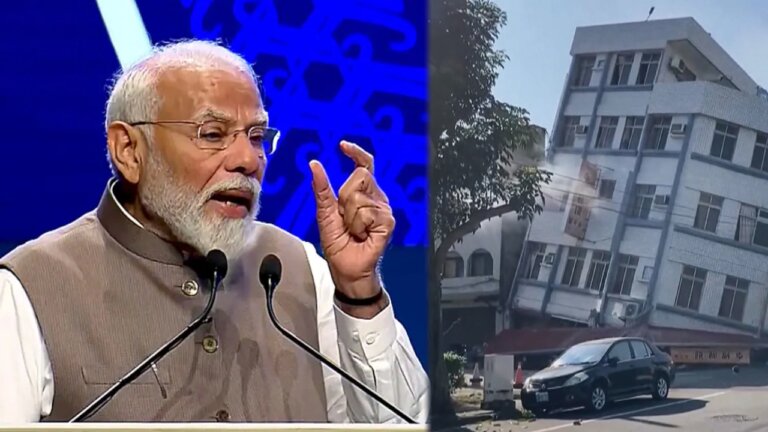 pm modi on Taiwan earthquake