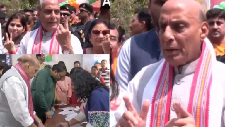 DEFENCE MINISTER RAJNATH SINGH | Lok Sabha Election 2024 Fifth Phase Voting | Lok Sabha Election 2024 | shreshth bharat