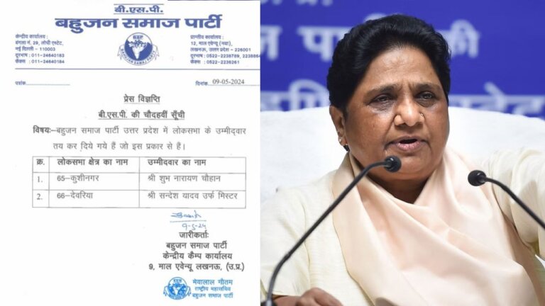 bsp candidate list | mayavati | loksabha election 2024 | shreshth bharat