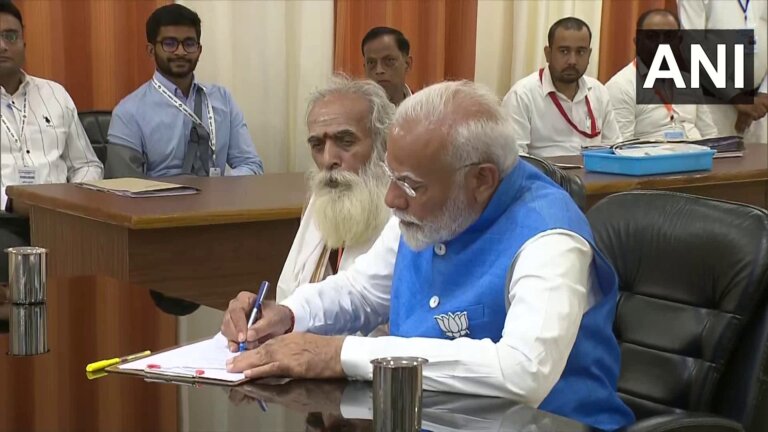 pm modi files Nomination | varanasi Lok Sabha Seat | shreshth bharat |