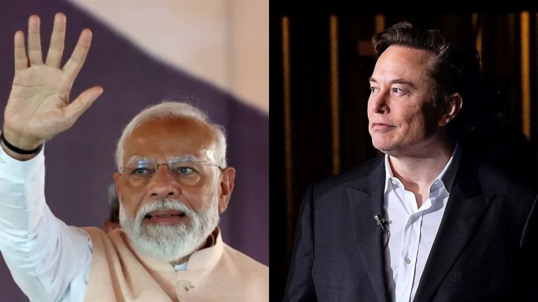 PM MODI AND ELON MUSK