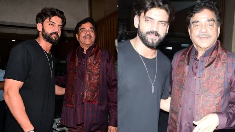 Shatrughan Sinha hungs and posed with Zaheer Iqbal gives Sonakshi Sinha husband to be touch feet read here in detail