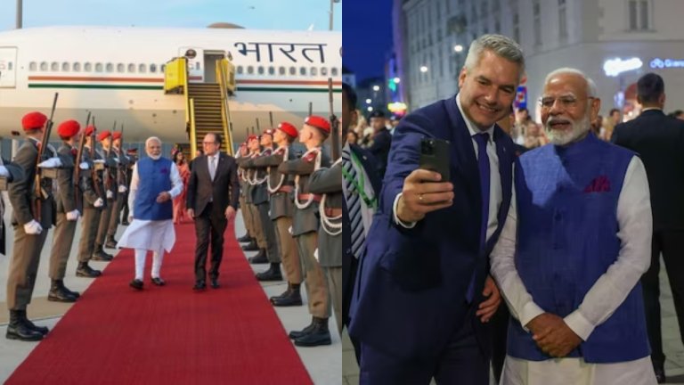 PM Modi Austria Visit, PM Modi reaches Austria, | PM Modi, Austria| shreshth bharat