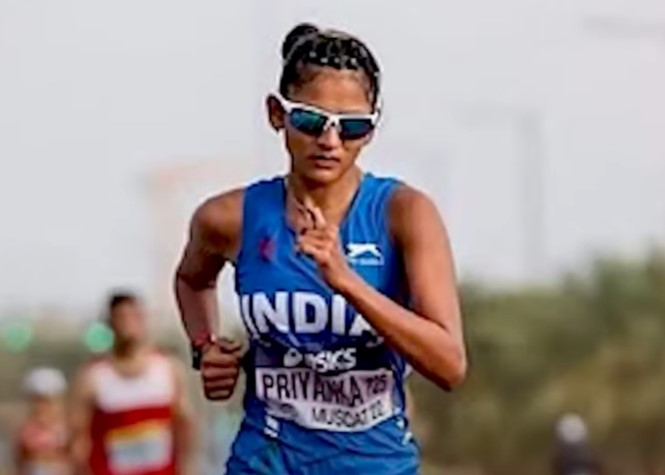 Racewalker Priyanka Goswami