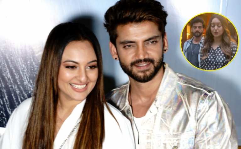 sonakshi sinha pregnancy rumours actress latest appearance with HUSBAND Zaheer Iqbal sparks watch video