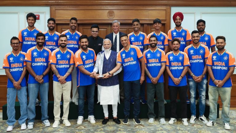 Team India Meet PM Modi | rahul drvid | rohit sharma | virat kohli | shreshth bharat