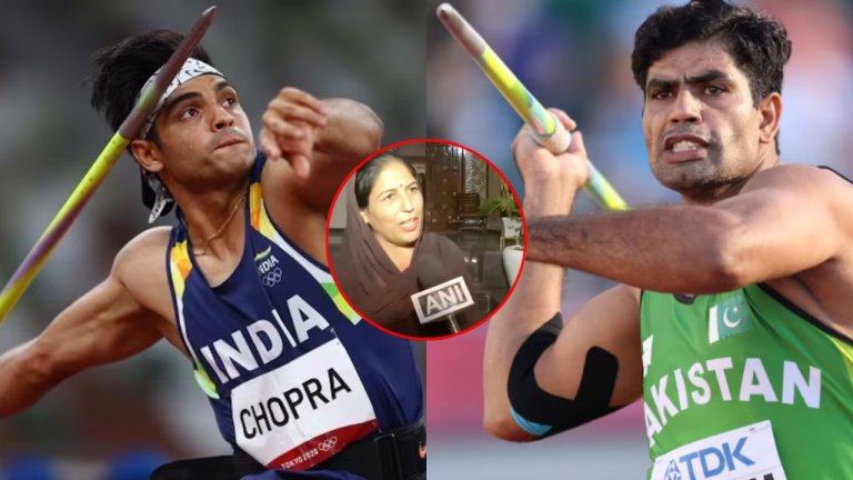 Neeraj chopra mother showered love on PAK Arshad Nadeem said He is like my son