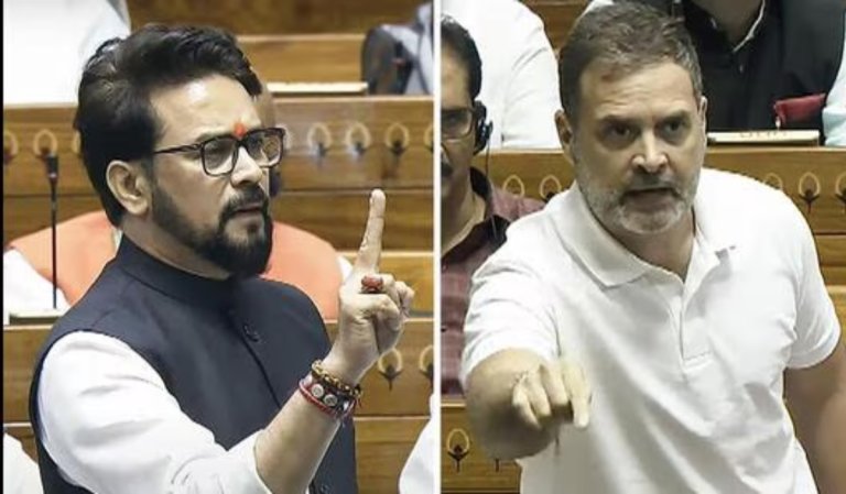 When Anurag Thakur questioned Rahul caste the entire opposition got angry