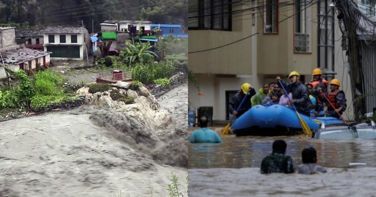 Floods and landslides in Nepal| shreshth bharat