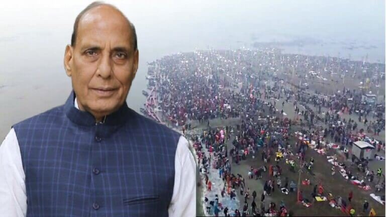 Defense Minister Rajnath Singh at Maha Kumbh 2025