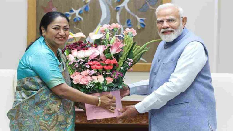 Delhi CM Rekha Gupta Meet PM Modi