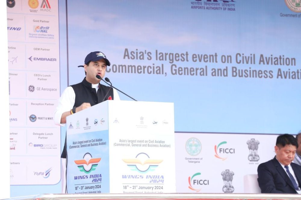 Jyotiraditya Scindia inaugurates India’s and Air India’s first A350 Civil Aviation Minister Jyotiraditya Scindia | inaugurates | Air India's first A350 | Air India's first Airbus A350 aircraft | shreshth bharat |