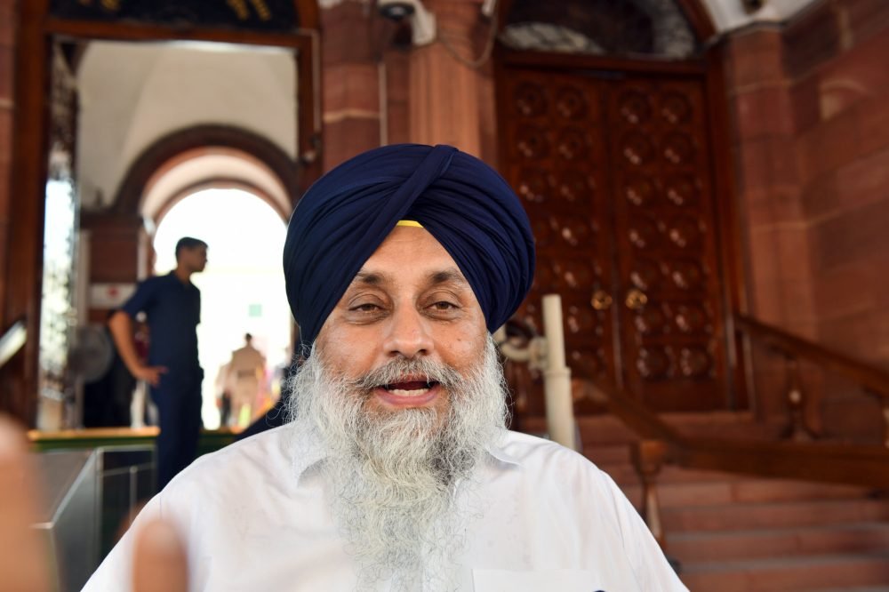 New Delhi, Aug 10 (ANI): Shiromani Akali Dal (SAD) MP Sukhbir Singh Badal at Parliament premises during the Monsoon Session, in New Delhi on Thursday. (ANI Photo/Jitender Gupta)