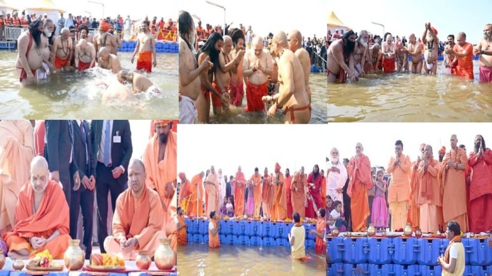 Amit Shah at Mahakumbh (1)