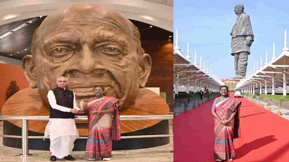 President Draupadi Murmu Visits Statue of Unity