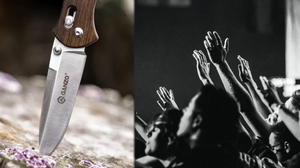 knife attack at church